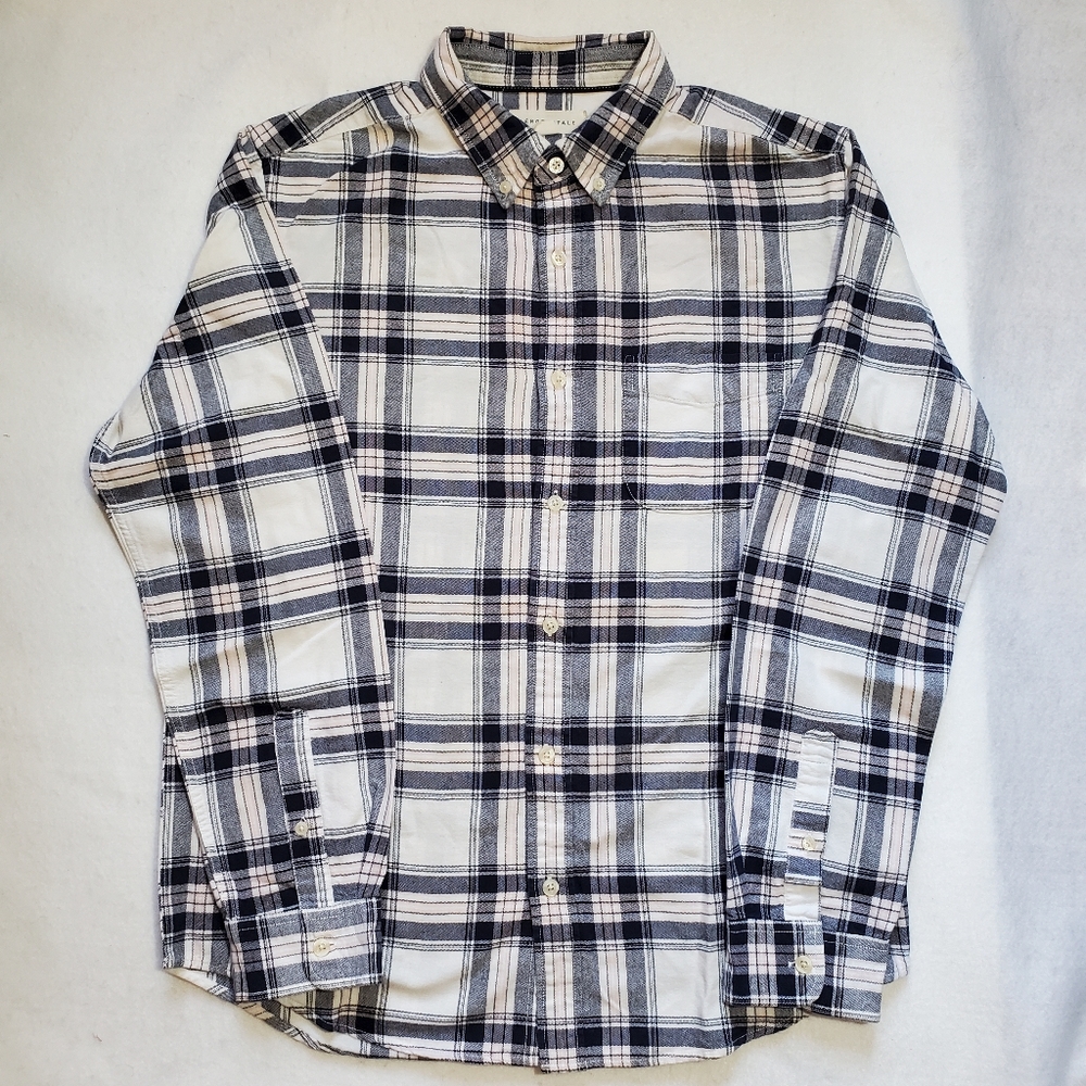 Aeropostale 100% Cotton Men's Medium Check Long Sleeves Shirt